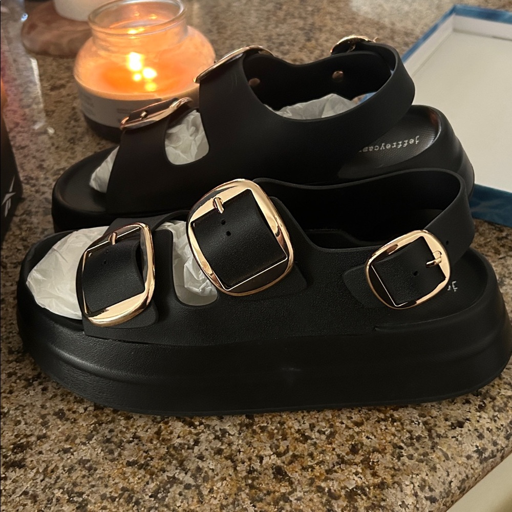 Jeffrey Campbell Blithe Platform Buckle Sandals N… - image 4